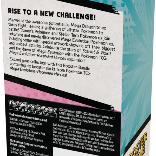 Pokémon TCG: Mega Evolution— Ascended Heroes Booster Bundle