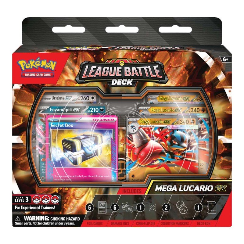 Pokémon TCG: Mega Lucario-EX League Battle Deck - Trading Card Game Strategy Set