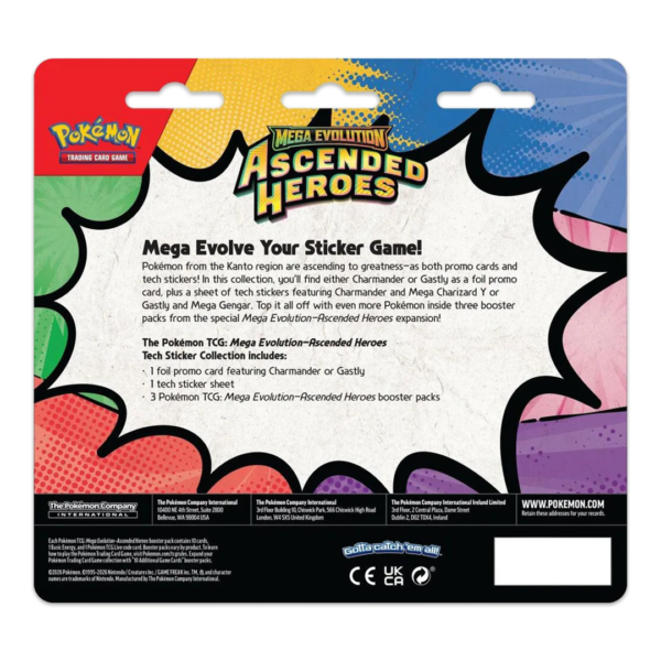 Pokemon - Mega Evolution: Ascended Heroes (Charmander) Tech Sticker Collection - Collect Roll