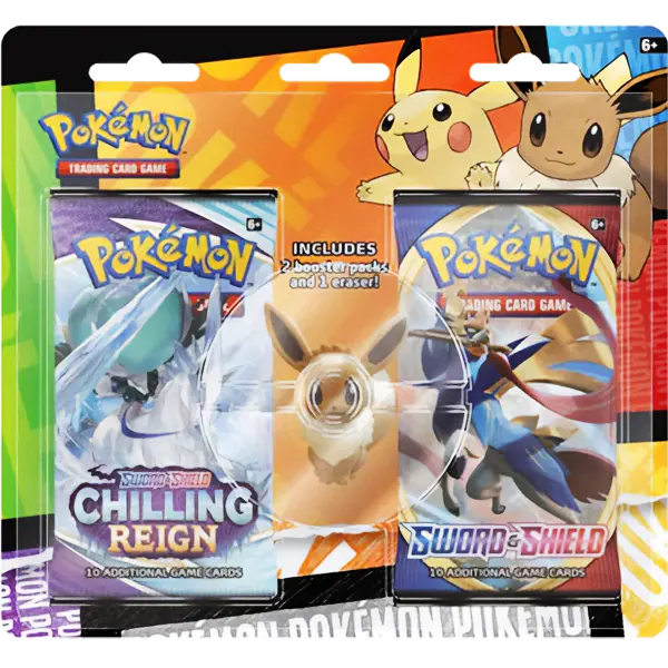 Back to School Eraser Blister (Eevee) - Collect Roll