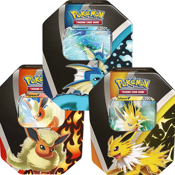 Eevee Evolutions Tin (Set of 3) - Collect Roll