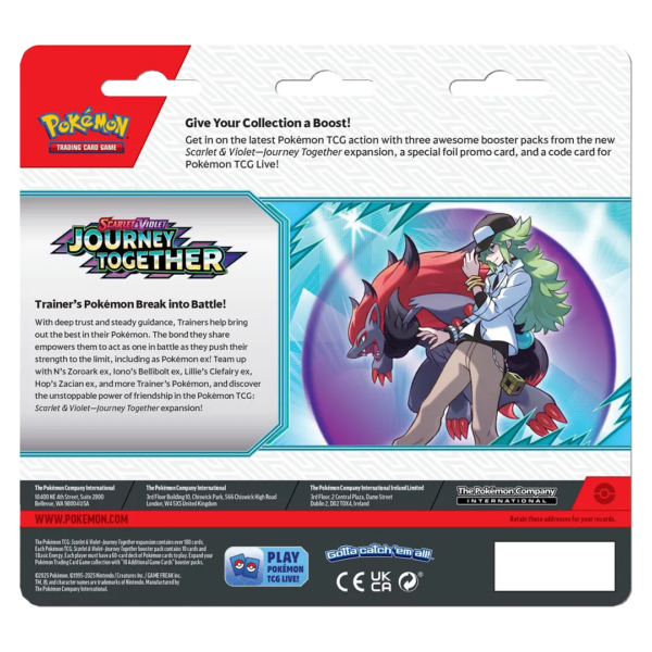 Scarlet & Violet: Journey Together - 3 Booster Blister [Yanmega] - Collect Roll