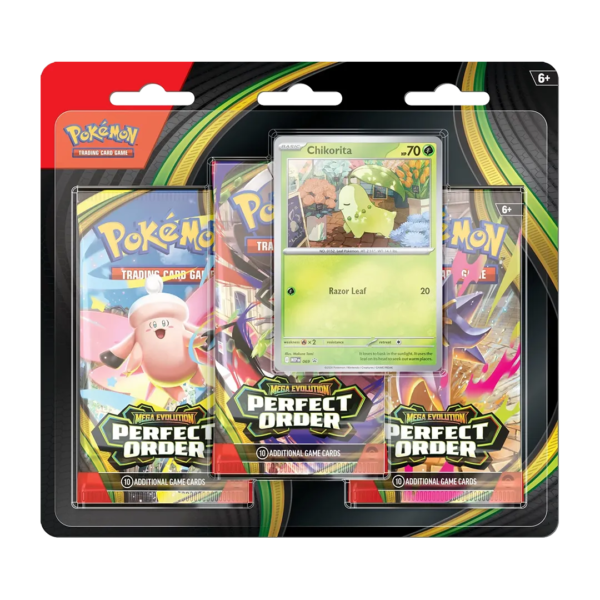 Mega Evolution: Perfect Order - 3-Pack Blister - Collect Roll