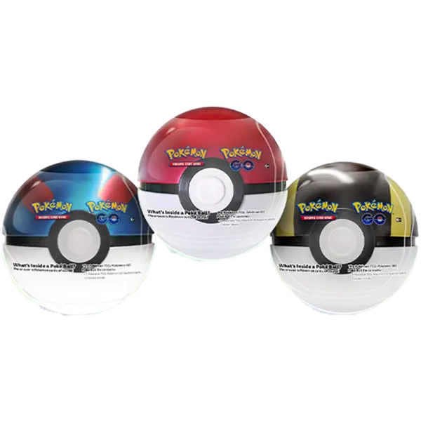 Pokemon GO - Pokeball Tin Display (6 Tins) - Collect Roll