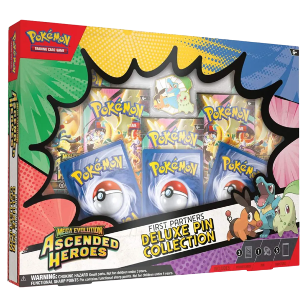 Pokémon - Mega Evolution: Ascended Heroes - First Partners Deluxe Pin Collection - Collect Roll