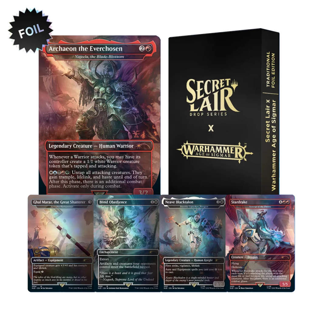 Secret Lair Drop - Secret Lair x Warhammer Age of Sigmar [Traditional Foil Edition] - Collect Roll