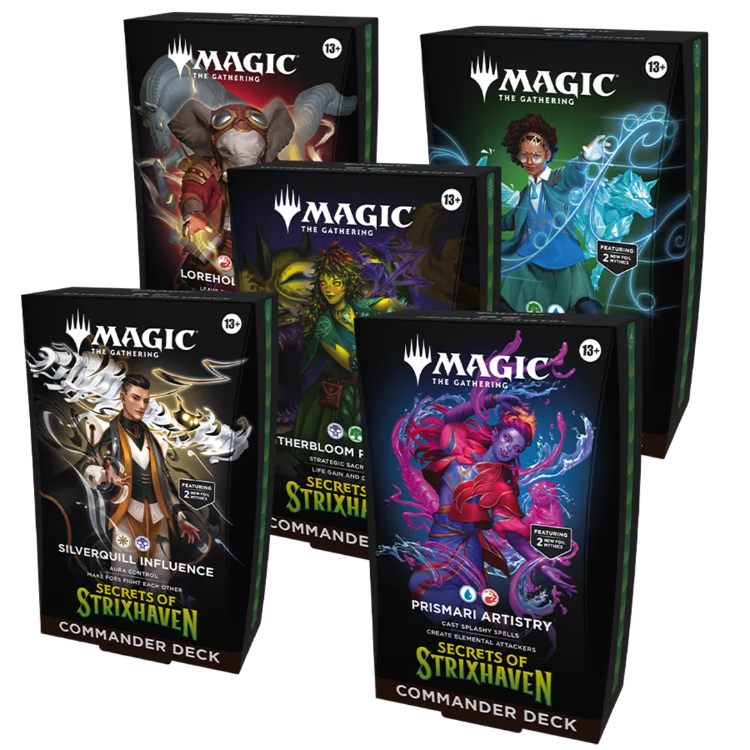 Secrets_of_Strixhaven_Commander_Decks_Set_of_5-2 Magic: The Gathering - Secrets of Strixhaven Commander Deck Collection (Complete Set of 5 Decks)