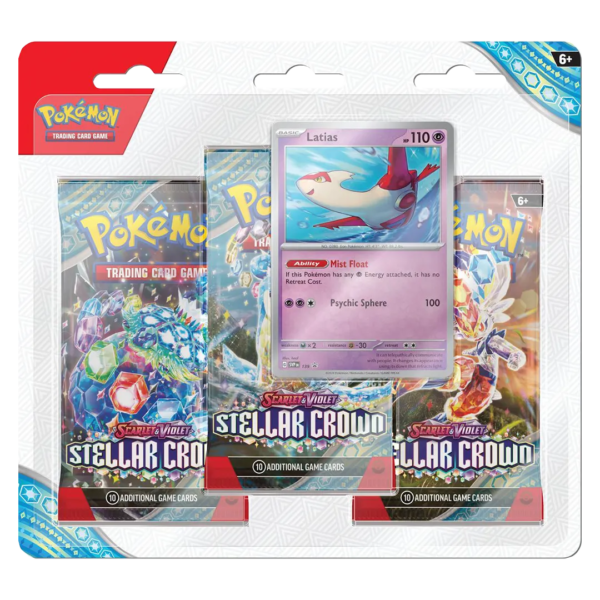 Scarlet & Violet: Stellar Crown- 3 Pack Blister [Latias] - Collect Roll