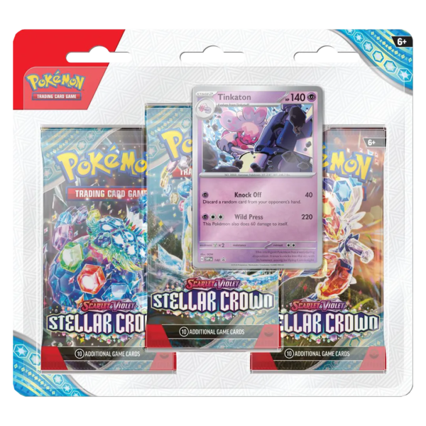 Scarlet & Violet: Stellar Crown- 3 Pack Blister [Tinkaton] - Collect Roll