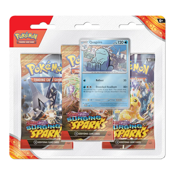 Scarlet & Violet: Surging Sparks - 3 Booster Blister [Quagsire] - Collect Roll