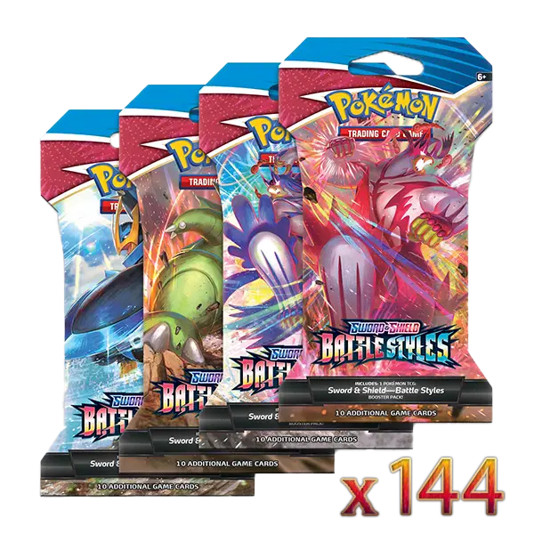 Sword & Shield: Battle Styles - Sleeved Booster Case (144 Boosters) - Collect Roll