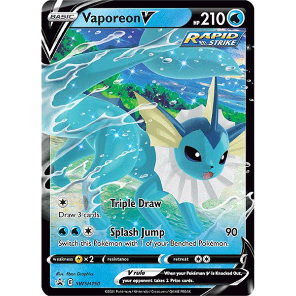 Eevee Evolutions Tin (Vaporeon V) - Collect Roll